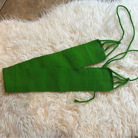 JUST BELT Mexican green traditional belt 16 de Septiembre fiesta / 5 de mayo - Picture 5 of 6